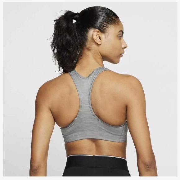 Nike Swoosh Women’s Sports Bra Support Non Padded BV3630 084 Gray Smoke Size XS - Picture 2 of 3